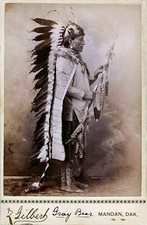 Native American Indian Gray Bear 1880 Photo Print Wall Art Picture Poster A4
