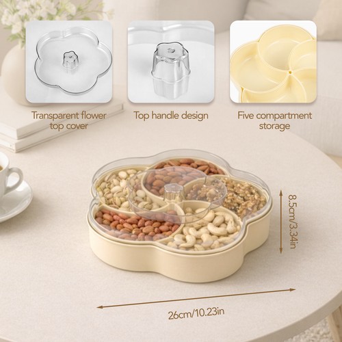 Snack serving tray - snack, lid