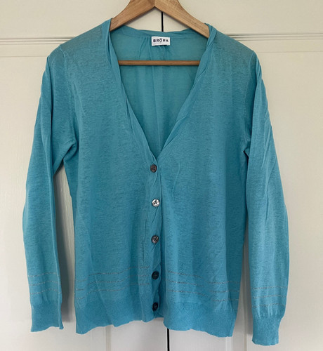 Brora linen cotton cardigan - , in