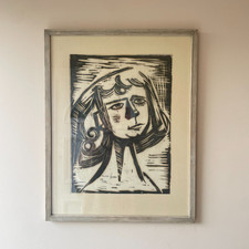 Large Vintage framed “WOMAN