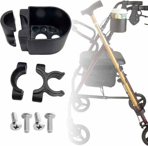 Cane holder for rollator - cane,
