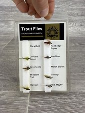 Vintage Daiwa Short Shank Nymph Trout Fishing Flies Iron Blue Shrimp Mayfly Etc