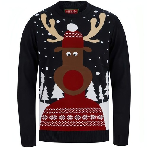 Christmas snow scene rudolph - christmas,