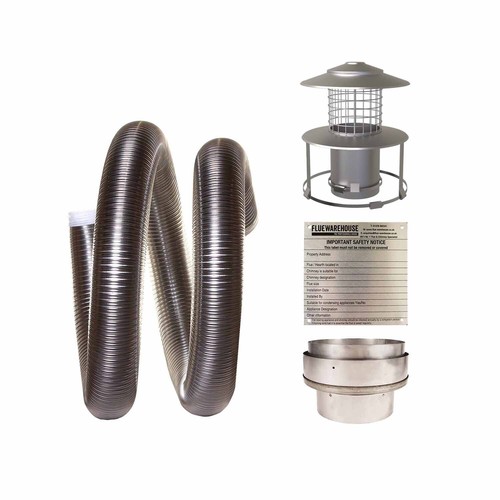 Flexible flue chimney liner - flexible,