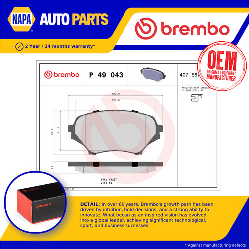 Brake pads set front - pads,