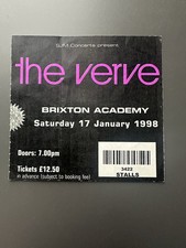 The Verve Ticket Stub Brixton