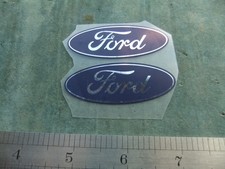 FORD Badge car Emblem PAIR Logo Genuine Spare 60X22mm INTERIOR TRIM Automobilia
