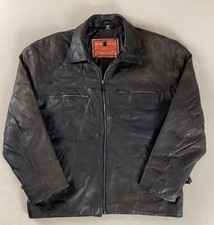 Vintage Leather Highwayman Jacket Motorcycle Jacket Size M