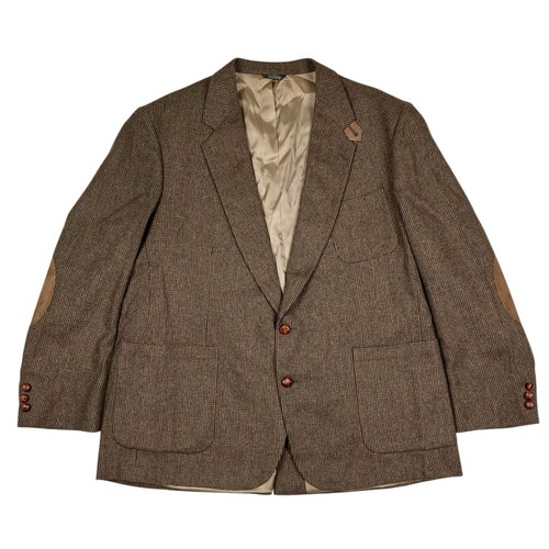 Vtg orvis brown tweed - brown, blazer
