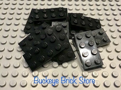 Lego lot 2x4 black plate - of,