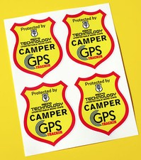 CAMPERVAN GPS TRACKER UNDETECTABLE CHIP  anti theft SECURITY stickers decals