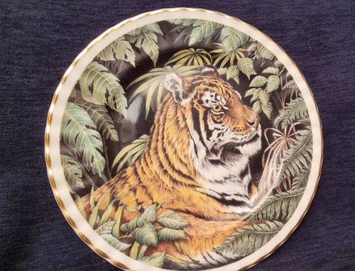 Collectors plate tiger l - collectors,