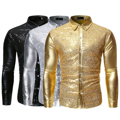 Mens sequin metallic shiny - mens,