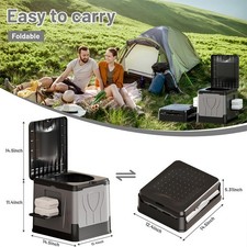 Collapsible Toilet Foldable Toilet Carry Bags Car Potty Camping Toilet for Adult