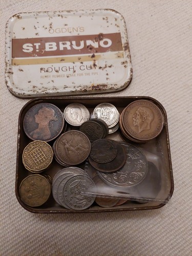 Old british coins vintage - coins, in