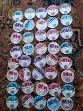 Collectable Tax Discs x 40 