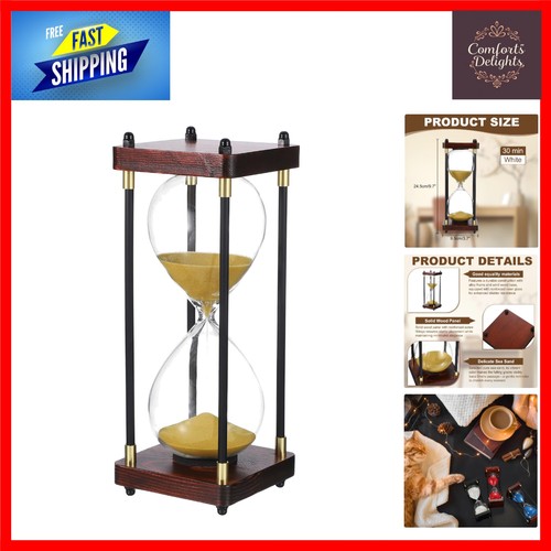 Elegant large wooden - large, hourglass