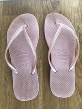 Havaianas, Flip Flops, Pink, Brazil, Size 37-38, EUR 39/0, USA 6, UK 5