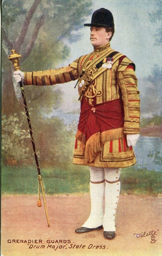 Grenadier guards drum major - grenadier,