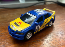 Scalextric Blue Mitsubishi Lancer Evo VIII Replica Toy Car FREE POST