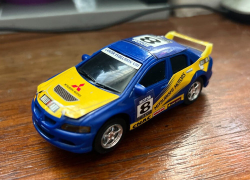 Scalextric blue mitsubishi - scalextric,