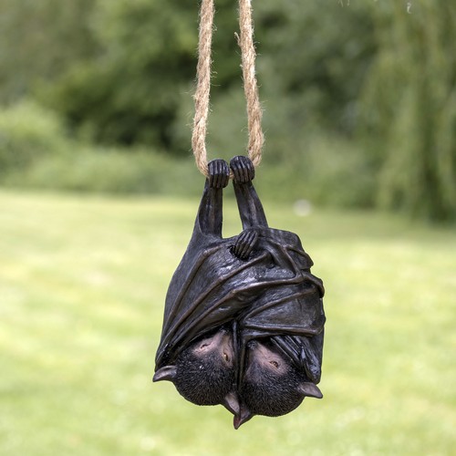 Hanging bats garden ornament - bats,
