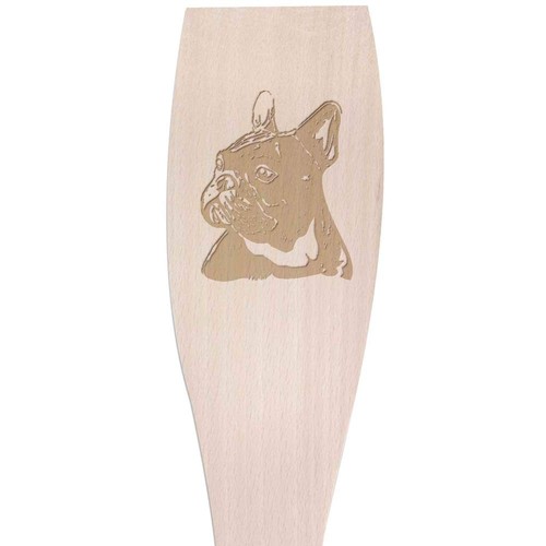 French bulldog head wooden - bulldog,