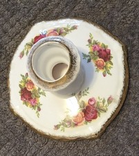 Royal Albert Bone China England Old Country Roses Candle Stick Holder