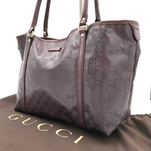 Gucci imprime leather tote - imprime,