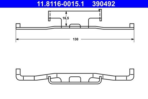 Brake caliper spring for - spring,
