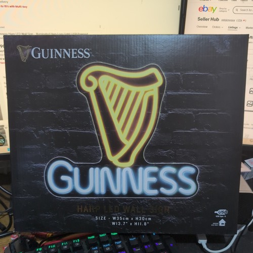 Guinness harp design led wall - design,