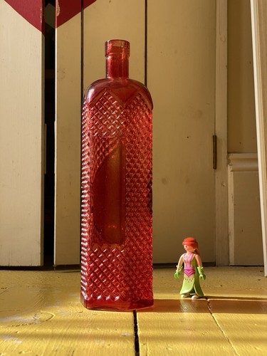 Rare ruby red glass - rare,