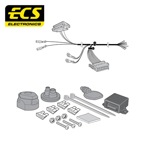 Towbar wiring kit - 13, pin