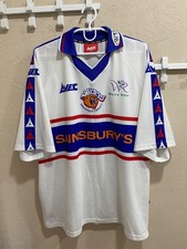 Wakefield Trinity Wildcats Home Rugby League Shirt Vintage Avec Size L
