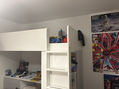 Ikea high sleeper bed - bed, with