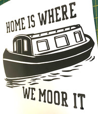 1x Narrowboat Moor Decal Vinyl