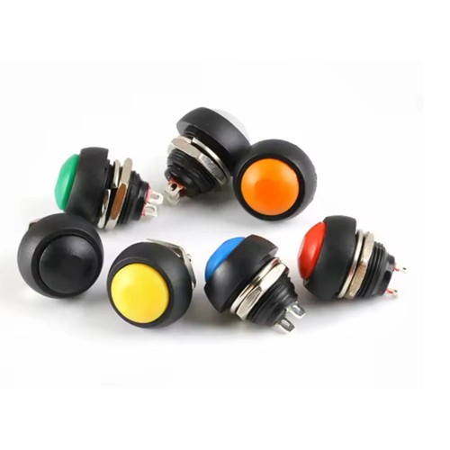 12mm round momentary push - momentary,