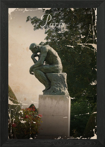 Vintage postcards framed wall - framed,