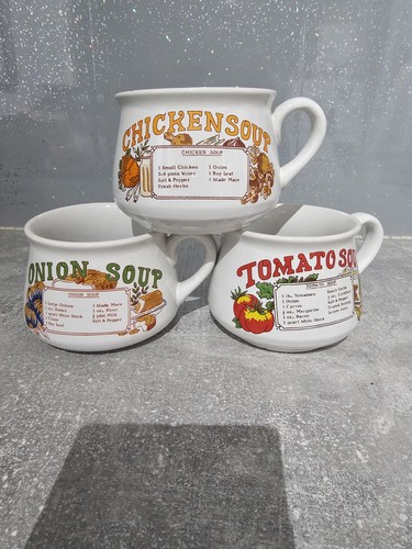 Vintage ceramic soup - ceramic, mugs