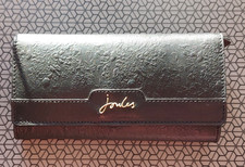joules black embossed leather