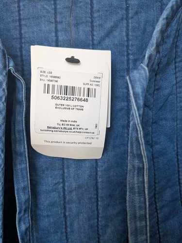 Denim jacket size - tu, l