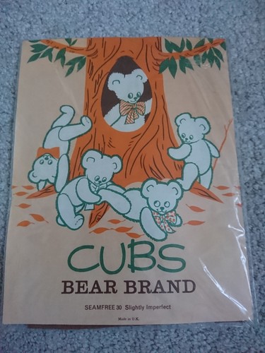 Vtg bear brand cubs - 50's,