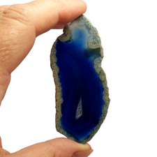 Dark Blue Agate and Quartz