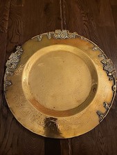 Antique Engraved Brass Plate