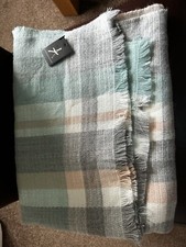 Lovely fluffy checked scarf