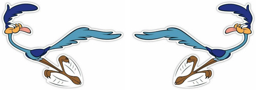 Road runner sticker - 2x,