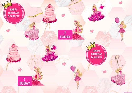 Personalised barbie wrapping - personalised,