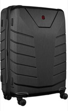 WENGER Pegasus Large Hard-Shell Suitcase, 4 Wheels, TSA Lock, Black, RRP £149