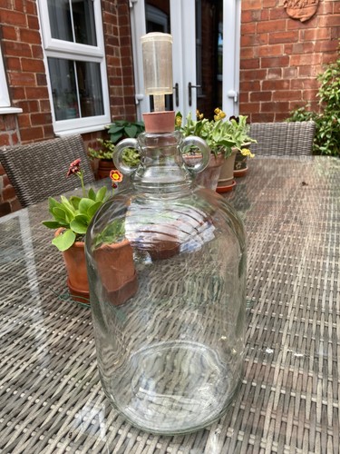 Demijohn glass bottle - , for