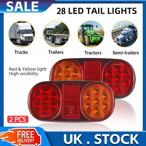 Trailer lamp caravan - 2x,